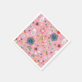 HARRY POTTER™ | Schokoladenfrosch und -muster Serviette (Ecke)