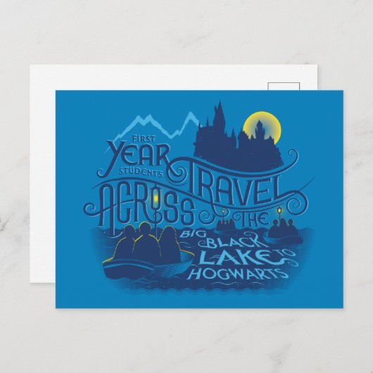 Harry Potter | Schwarzer See bis Hogwarts Postkarte (Vorne/Hinten)