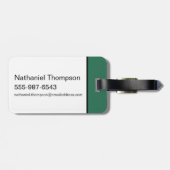 HARRY POTTER™ | SLYTHERIN™ Athletic Badge Gepäckanhänger (Rückseite horizontal)