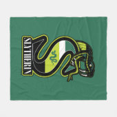 HARRY POTTER™ | SLYTHERIN™ Athletisches Abzeichen Fleecedecke (Vorderseite (Horizontal))