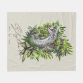 HARRY POTTER™ SLYTHERIN™ Blumengrafik Fleecedecke (Vorderseite (Horizontal))