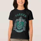 Harry Potter | Slytherin Crest Green Tri-Blend Shirt (Vorderseite)