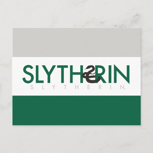 Harry Potter | Slytherin House Pride Logo Postkarte (Vorderseite)