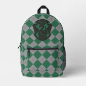 Harry Potter | Slytherin House Pride Wappen Bedruckter Rucksack (Vorderseite)