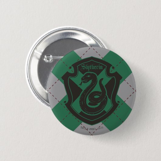 Harry Potter | Slytherin House Pride Wappen Button (Vorne & Hinten)