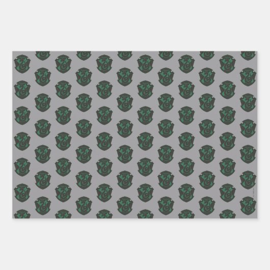 Harry Potter | Slytherin House Pride Wappen Geschenkpapier Set (Vorderseite 3)