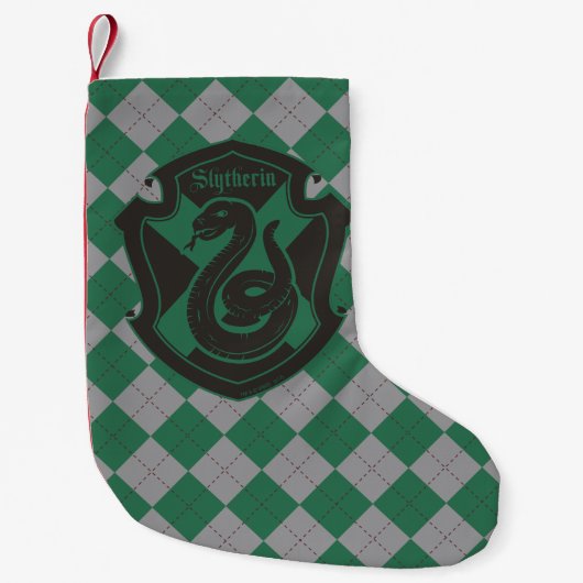 Harry Potter | Slytherin House Pride Wappen Kleiner Weihnachtsstrumpf (Vorderseite)