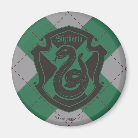 Harry Potter | Slytherin House Pride Wappen Magnet (Vorne)