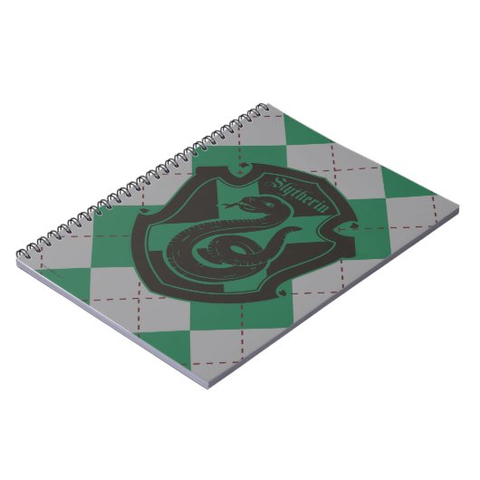 Harry Potter | Slytherin House Pride Wappen Notizblock (Linke Seite)