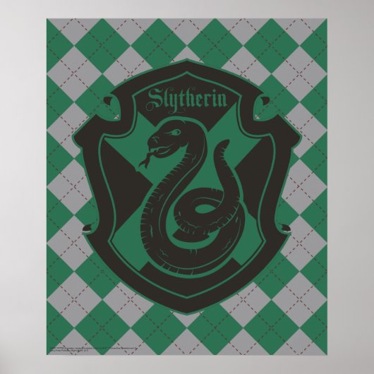 Harry Potter | Slytherin House Pride Wappen Poster (Vorne)