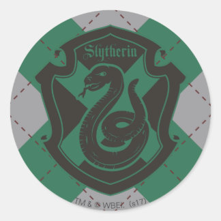 Harry Potter | Slytherin House Pride Wappen Runder Aufkleber