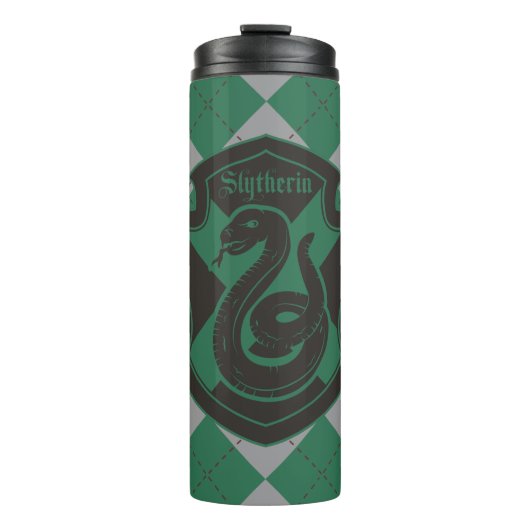 Harry Potter | Slytherin House Pride Wappen Thermosbecher (Vorderseite)