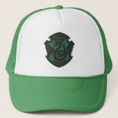 Harry Potter | Slytherin House Pride Wappen Truckerkappe (Vorderseite)