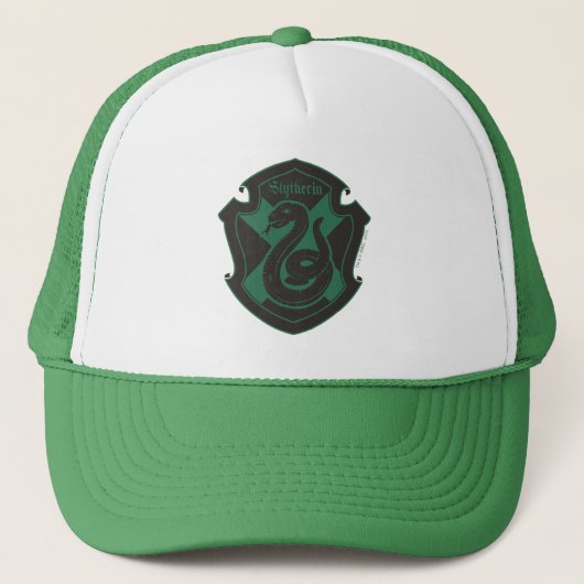 Harry Potter | Slytherin House Pride Wappen Truckerkappe (Vorderseite)