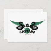 Harry Potter | SLYTHERIN™ House Quidditch Captain Postkarte (Vorne/Hinten)