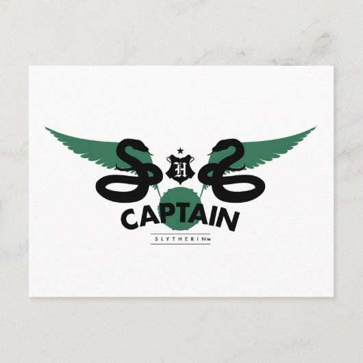 Harry Potter | SLYTHERIN™ House Quidditch Captain Postkarte (Vorderseite)