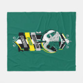 Harry Potter | SLYTHERIN™ House Tracks Sigil Fleecedecke (Vorderseite (Horizontal))