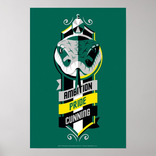 Harry Potter | SLYTHERIN™ House Tracks Sigil Poster (Vorne)