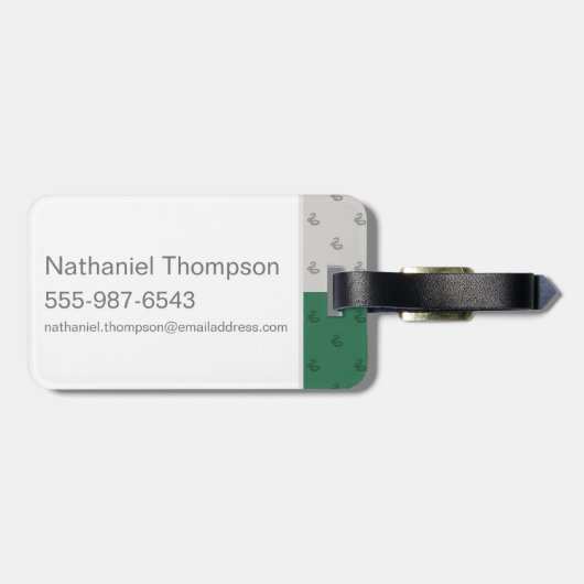 Harry Potter | SLYTHERIN™ House Traits Graphic Gepäckanhänger (Rückseite horizontal)