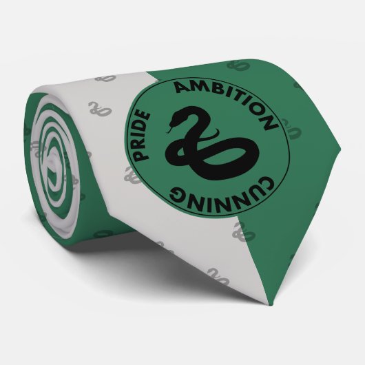 Harry Potter | SLYTHERIN™ House Traits Graphic Krawatte (Gerollt)