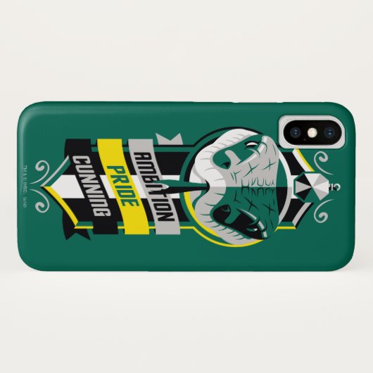 Harry Potter | SLYTHERIN™ House Traits Sigil Case-Mate iPhone Hülle (Rückseite (Horizontal))