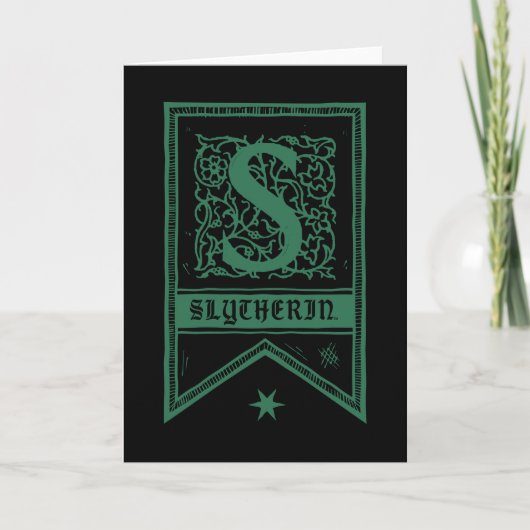 Harry Potter | Slytherin-Monogrammbanner (Vorderseite)