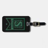Harry Potter | Slytherin-Monogrammbanner Gepäckanhänger (Vorderseite horizontal)