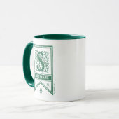 Harry Potter | Slytherin-Monogrammfahne Tasse (Vorderseite Links)