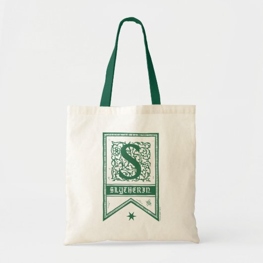 Harry Potter | Slytherin-Monogrammfahne Tragetasche (Vorne)