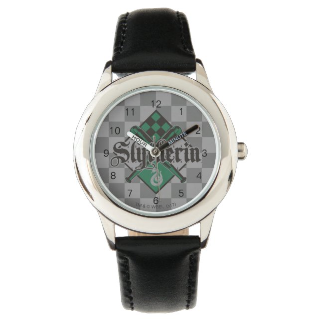 Harry Potter Slytherin | QUIDDITCH™ Crest Armbanduhr (Vorderseite)