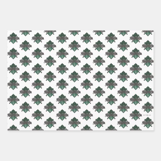 Harry Potter Slytherin | QUIDDITCH™ Crest Geschenkpapier Set (Vorderseite 3)