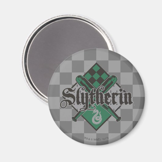 Harry Potter | Slytherin QUIDDITCH™ Crest Magnet (Vorderseite/Rückseite)