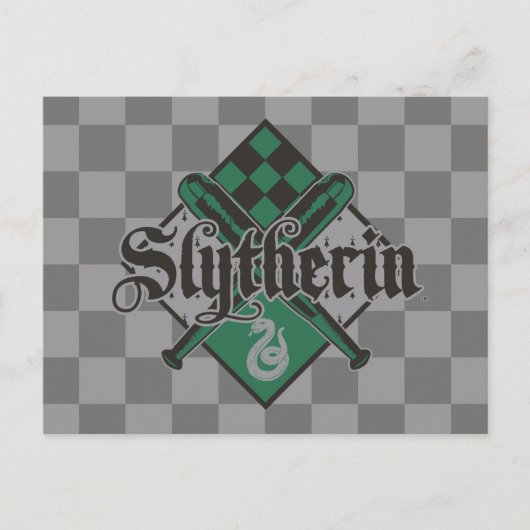 Harry Potter Slytherin | QUIDDITCH™ Crest Postkarte (Vorderseite)