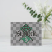 Harry Potter Slytherin | QUIDDITCH™ Crest Postkarte (Stehend Vorderseite)