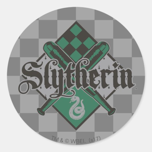 Harry Potter Slytherin | QUIDDITCH™ Crest Runder Aufkleber (Vorderseite)