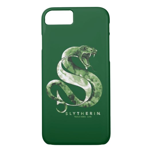 Harry Potter | SLYTHERIN™ Schlange Wasserfarbe Case-Mate iPhone Hülle (Rückseite)