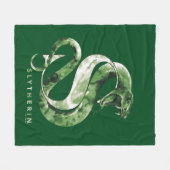 Harry Potter | SLYTHERIN™ Schlange Wasserfarbe Fleecedecke (Vorderseite (Horizontal))