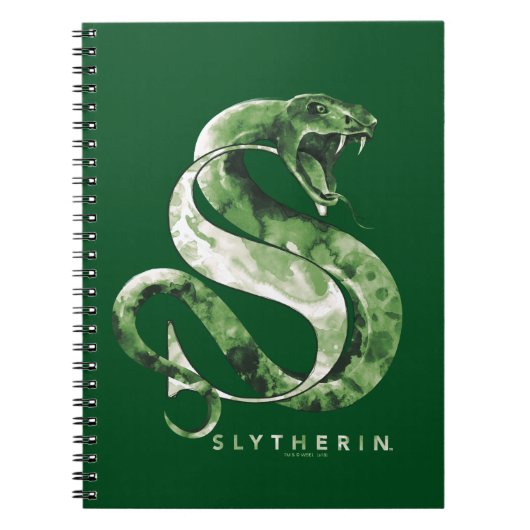 Harry Potter | SLYTHERIN™ Schlange Wasserfarbe Notizblock (Vorderseite)