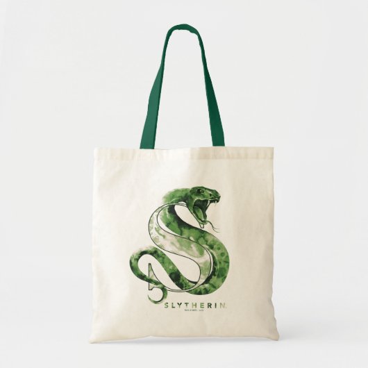 Harry Potter | SLYTHERIN™ Schlangen-Wasserfarbe Tragetasche (Vorne)