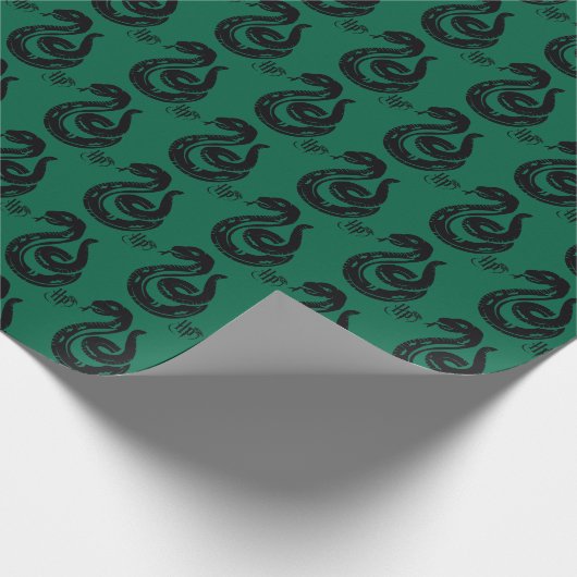 Harry Potter | Slytherin-Schlangensymbol Geschenkpapier (Ecke)