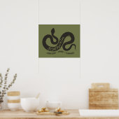 Harry Potter | SLYTHERIN™ Silhouette Typografie Poster (Küche)