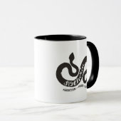 Harry Potter | SLYTHERIN™ Silhouette Typografie Tasse (VorderseiteRechts)