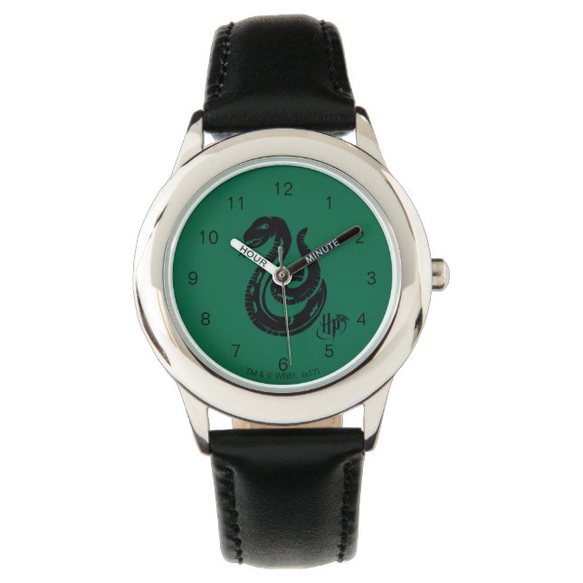 Harry Potter | Slytherin Snake Icon Armbanduhr (Vorderseite)