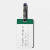 Harry Potter | Slytherin Snake Icon Gepäckanhänger (Rückseite vertikal)