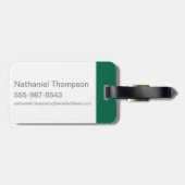 Harry Potter | Slytherin Snake Icon Gepäckanhänger (Rückseite horizontal)