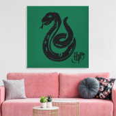 Harry Potter | Slytherin Snake Icon Leinwanddruck (Insitu (Wohnzimmer))