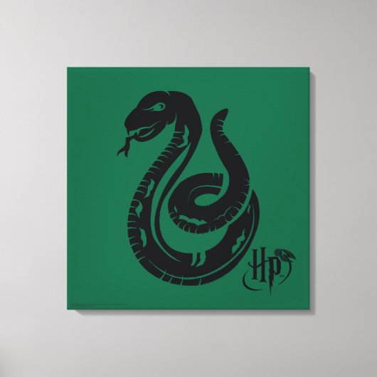 Harry Potter | Slytherin Snake Icon Leinwanddruck (Vorderseite)