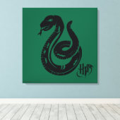 Harry Potter | Slytherin Snake Icon Leinwanddruck (Insitu (Holzboden))