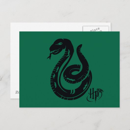 Harry Potter | Slytherin Snake Icon Postkarte (Vorne/Hinten)