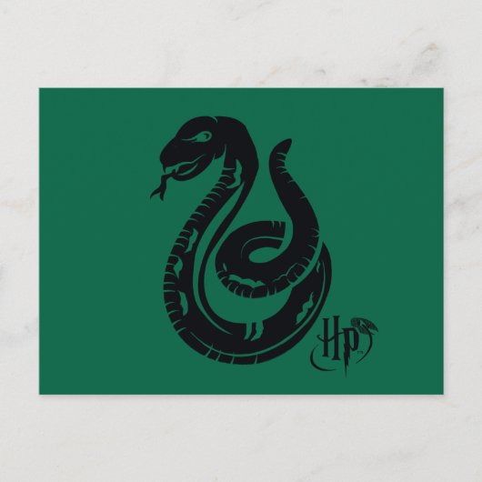 Harry Potter | Slytherin Snake Icon Postkarte (Vorderseite)